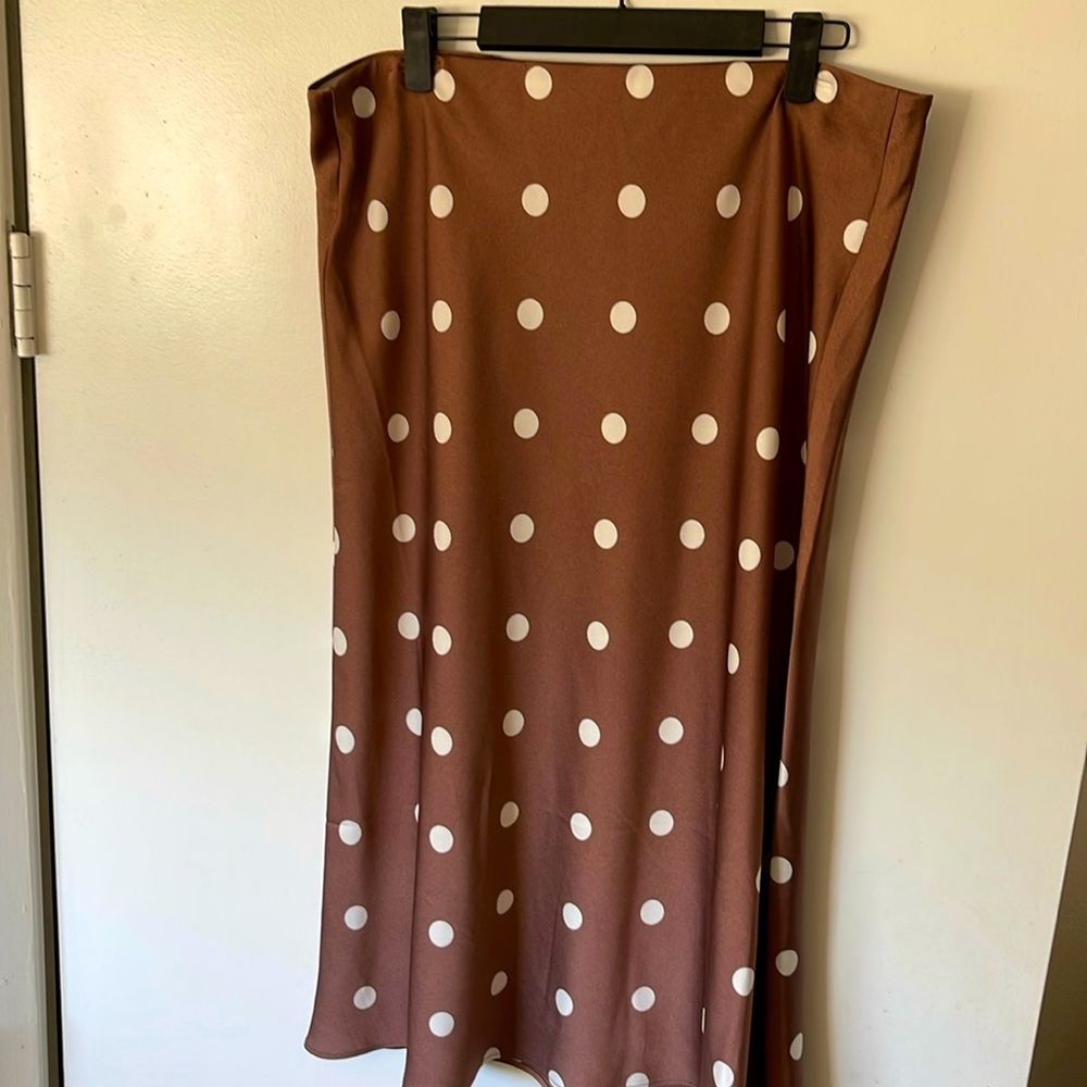 Loft a line skirt, midi length